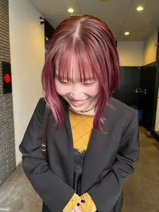 ショート カラー ハイトーン/ボブ/ honoのヘアスタイル