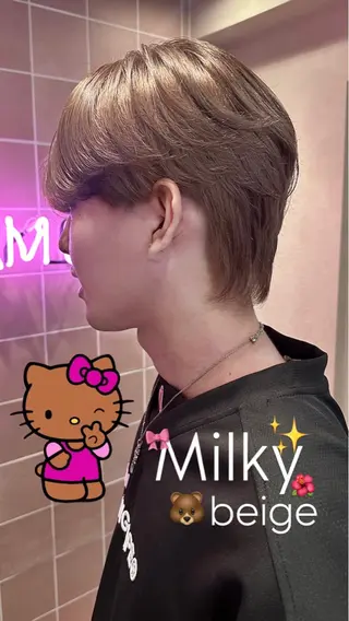 カラー メンズ ワンホン🎀韓国ヘア 💞渋谷/GAKUのヘアスタイル