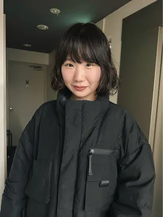 ショート パーマ ボブ/レイヤー/ケア パーマ/リュウタのヘアスタイル