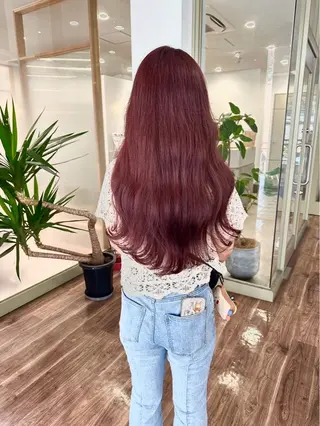 ロング 平松 里穗のヘアスタイル