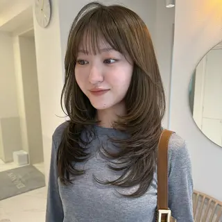 ロング 透明感🍨レイヤー ヘアセット/miyuのヘアスタイル