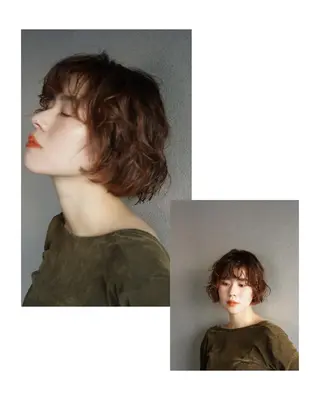 ミディアム THE DAY所属・AKI HASHIMOTOのヘアスタイル