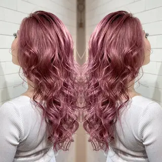 ロング カラー パーマ ヘアアレンジ メンズ キッズ ネイル マツエク・マツパ 髪質改善×ハイトーン 中田啄也のヘアスタイル