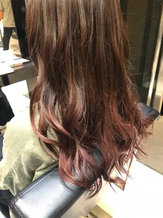 セミロング カラー 女性リピ90%🍨 🩷佐藤みずきのヘアスタイル