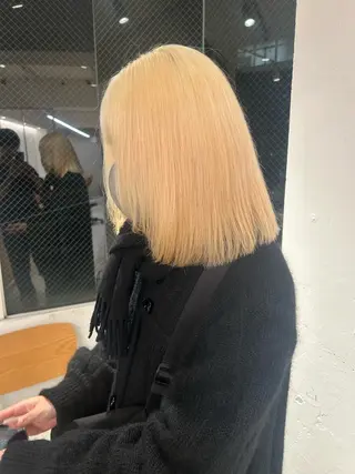 ミディアム カラー ケアパーマ/ブリーチ daisukeのヘアスタイル