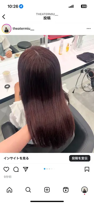 ロング カラー みう/仙台/暖色/ 艶髪/顔周りカット/のヘアスタイル