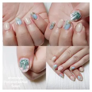 ミディアム ネイル 👑enen style👑のネイルデザイン