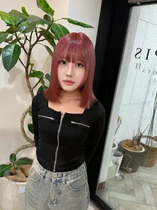 ミディアム ✨ハイトーン/シール エクステ✨♠優羽のヘアスタイル