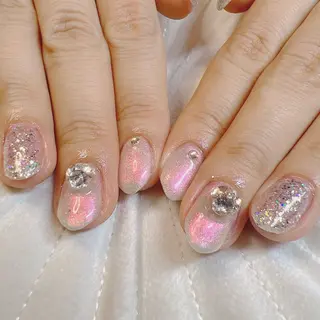 ネイル キャンアイドレッシー六本木店所属・MIKA／耳ツボ ／マグネットネイルのネイルデザイン