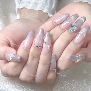 ネイル 長いだし/スカルプ/ パラシェルN.oneのネイルデザイン