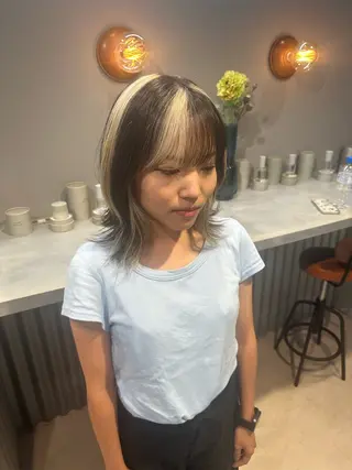 ミディアム カラー 💖ハイライト/ハイ トーン💖MIKIのヘアスタイル