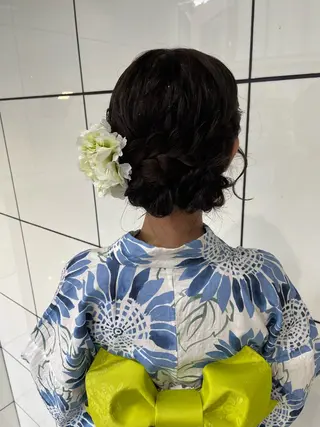 ヘアアレンジ るか/透明感 カラー/アレンジのヘアスタイル