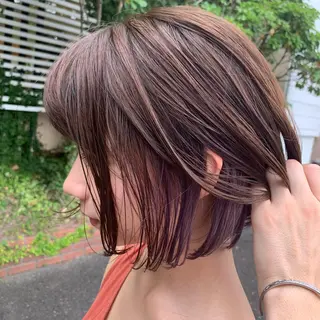 ミディアム カラー Lond jeloud 名古屋所属・髪質改善 の達人/杉原碧仁のヘアスタイル