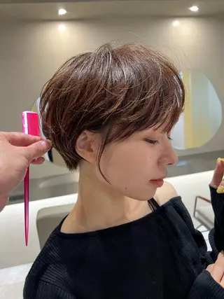 ショート 縮毛矯正 /横山陸人のヘアスタイル