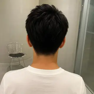 カラー メンズ 透明感×柔らかカラー ハイライト特化 彩野のヘアスタイル