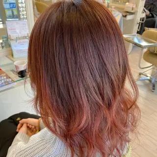 セミロング カラー 中川 拓弥のヘアスタイル