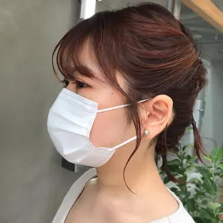 ミディアム カラー ヘアアレンジ moi-meme.soe所属・タナカ リナのヘアスタイル