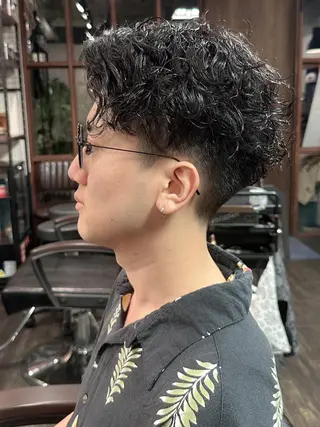 ショート パーマ メンズ 早稲田/メンズパーマ /カラー/松井聖虎のヘアスタイル