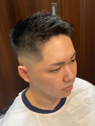 ショート HIRO GINZApremium barber新宿所属・星野 真のヘアスタイル