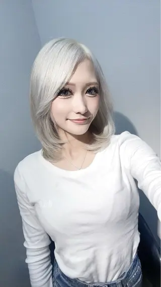 ミディアム 飯富 信二のヘアスタイル