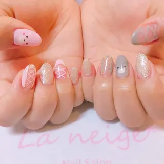 ネイル La neige* yuki 🥯🍑のネイルデザイン
