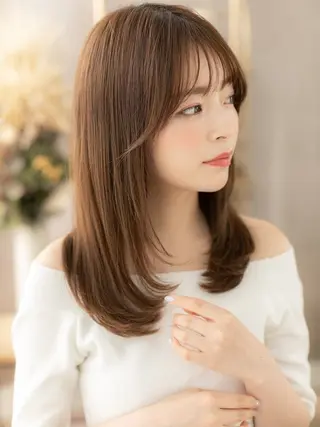 セミロング 田畑 舞柚のヘアスタイル