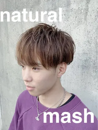 ショート 静岡/草薙パーマ メンズバレイヤージュのヘアスタイル