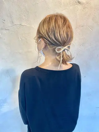 ミディアム ヘアアレンジ Reir_吉祥寺 バンレイカのヘアスタイル