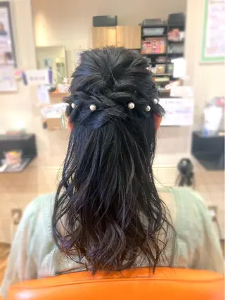 ミディアム ヘアアレンジ 森山 雄太のヘアスタイル