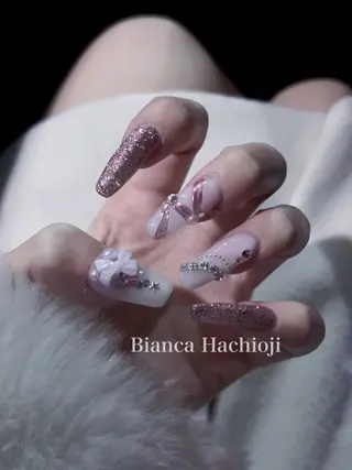 ネイル 𝑌𝑈𝑈𝐾𝐴 /ワンホン/量産型のネイルデザイン