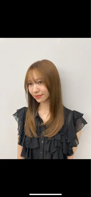 ロング カラー ogata ayumiのヘアスタイル