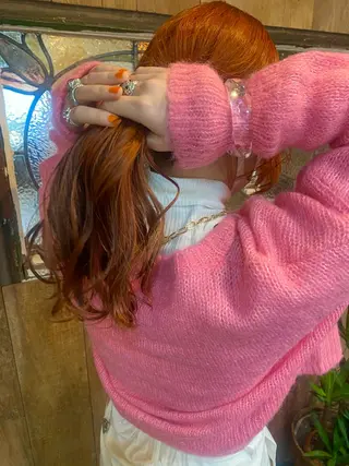 ロング カラー ブリーチ/ハイトーン レイヤー/Maanaのヘアスタイル