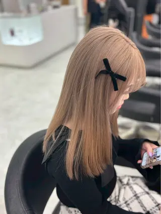 ロング カラー 韓国トレンドヘア🤍 Chima🤍のヘアスタイル