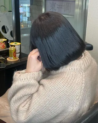 ミディアム カラー ゆうたろう bucksのヘアスタイル
