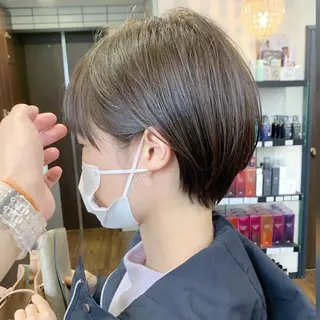 ショート カラー 縮毛矯正/ショート/ レイヤー/畑中正敏のヘアスタイル