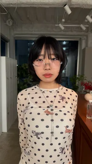 ミディアム tenn 栄店所属・mao/栄/tenn /暖色/ハイトーンのヘアスタイル