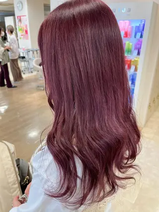 ミディアム カラー 暖色専門美容師🎀 お客様満足度◎のヘアスタイル