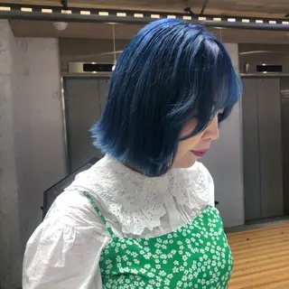 ショート 推しカラー🌙 RIHOのヘアスタイル