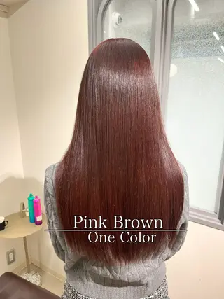 セミロング カラー パーマ ヘアアレンジ 二ヶ月綺麗が続く デザイン/星野六三四のヘアスタイル