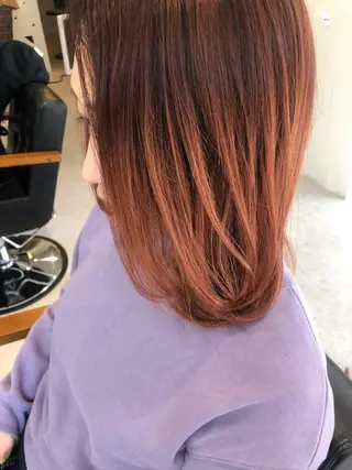 ミディアム 髪質改善✨️透明感カ ラー✧*。山下さいみのヘアスタイル