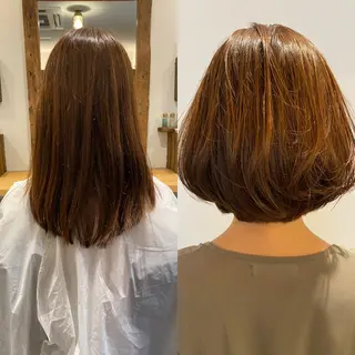 ミディアム 髪質改善 大内翔太のヘアスタイル