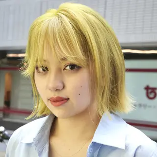 ショート カラー Hair & make Lamp所属・梅田のブリーチ特化 美容師KAI🥰のヘアスタイル