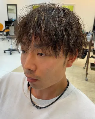 ショート カラー パーマ 年間2000名担当◎ パーマ職人/仲原佑樹のヘアスタイル