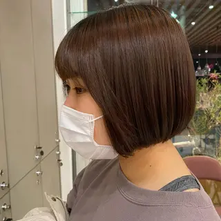 ショート ｱｵﾇﾏﾐﾕ☁️ /ボブ/ハイトーン/のヘアスタイル
