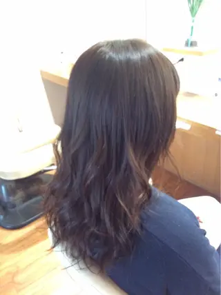ロング パーマ 大場 優のヘアスタイル