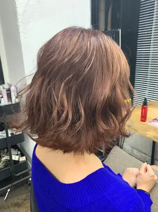 ショート カラー メンズパーマ メンズ特化ryoのヘアスタイル