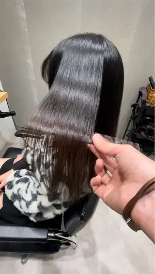 ミディアム 髪質改善ヘアケア 艶髪特化/上田のヘアスタイル