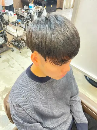 ショート メンズ メンズパーマ特化 カバヤマ　リョウのヘアスタイル