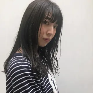 セミロング カラー 日々所属・谷 大地のヘアスタイル