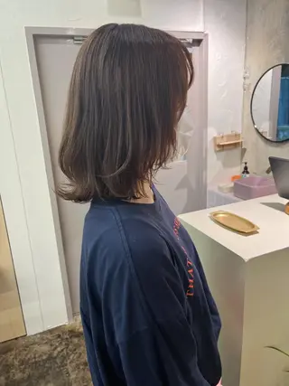 セミロング 西山 紗耶香🪽 透明感カラー/ボブのヘアスタイル